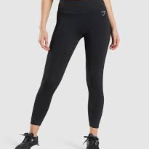 New / NWT Gymshark Speed Leggings / Running Tights B4A6V-BBBB, Black -Size Small - Picture 9 of 9